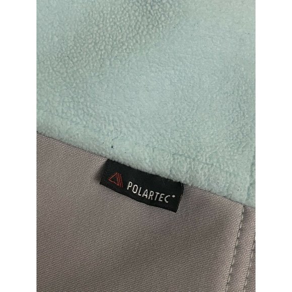 Eddie Bauer 365 Polartec windcutter fleece Vest womens sz L Blue Green Gray - Picture 6 of 12